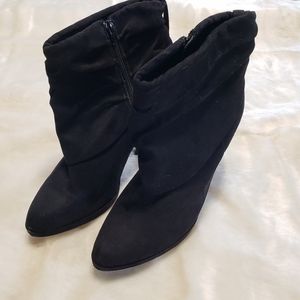 Jennifer Lopez Black Heeled Ankle Boots Size 10